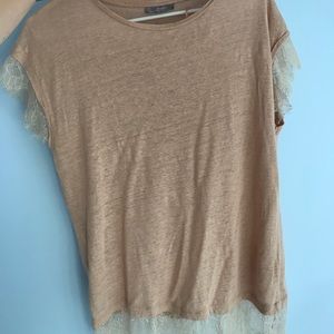 Zara lace tee
